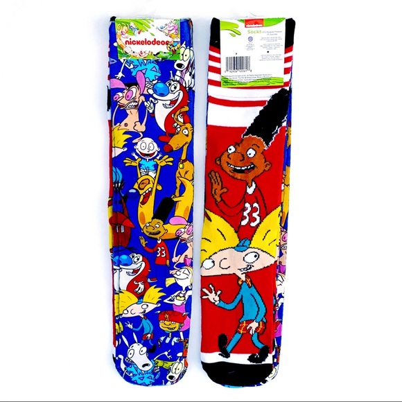 Nickelodeon Other - 🆕 Nickelodeon 90s Cartoons Nicktoons Crew Socks